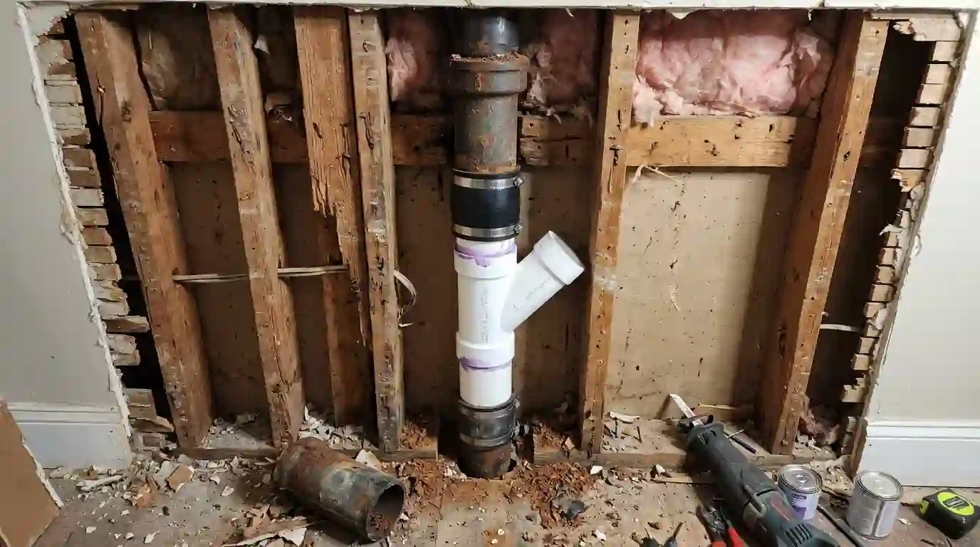 Plumbcraft plumber on a job in the Upstate