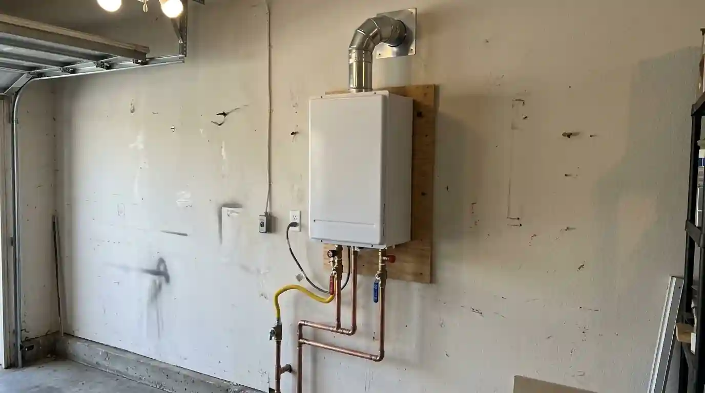 Tankless Water Heater Installation in a Greenville area home