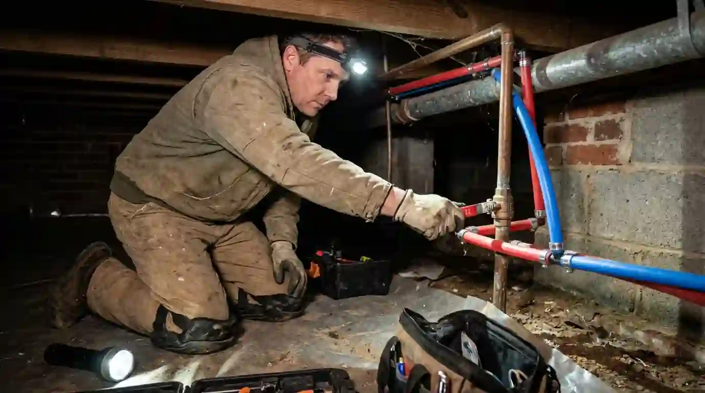 Emergency Plumbing in a Greenville area home