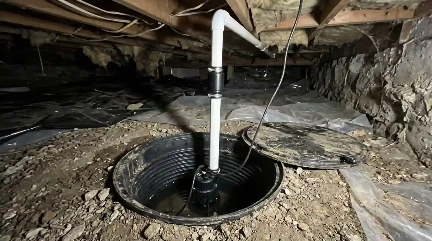 Sump Pump Installation & Repair in a Greenville area home