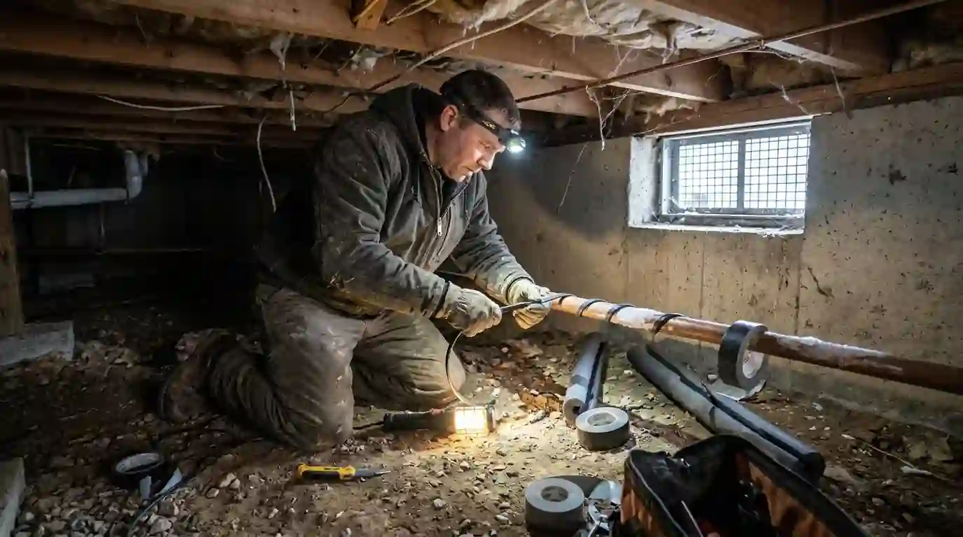 Frozen Pipe Thawing in a Greenville area home