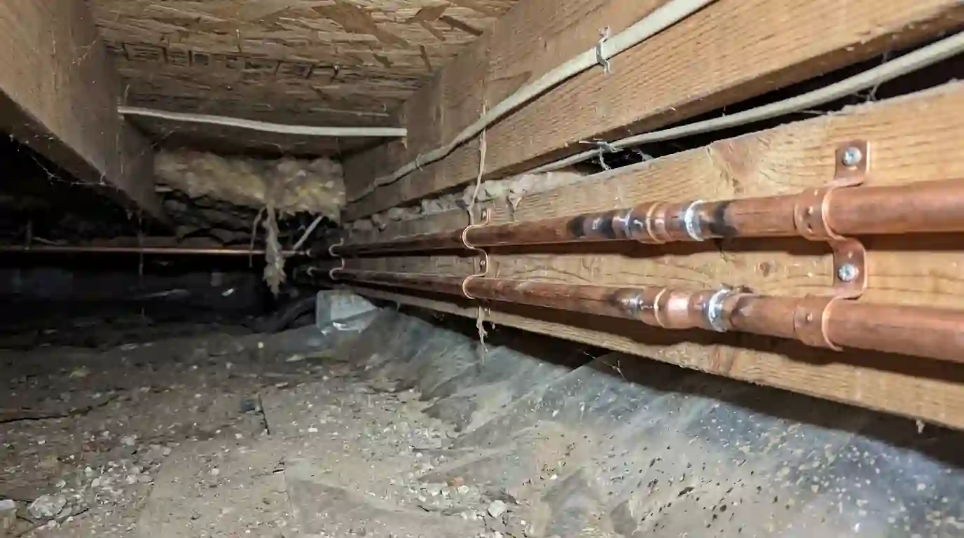 Plumbcraft plumber on a job in the Upstate
