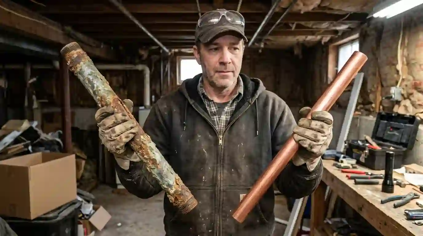 Plumbcraft plumber on a job in the Upstate