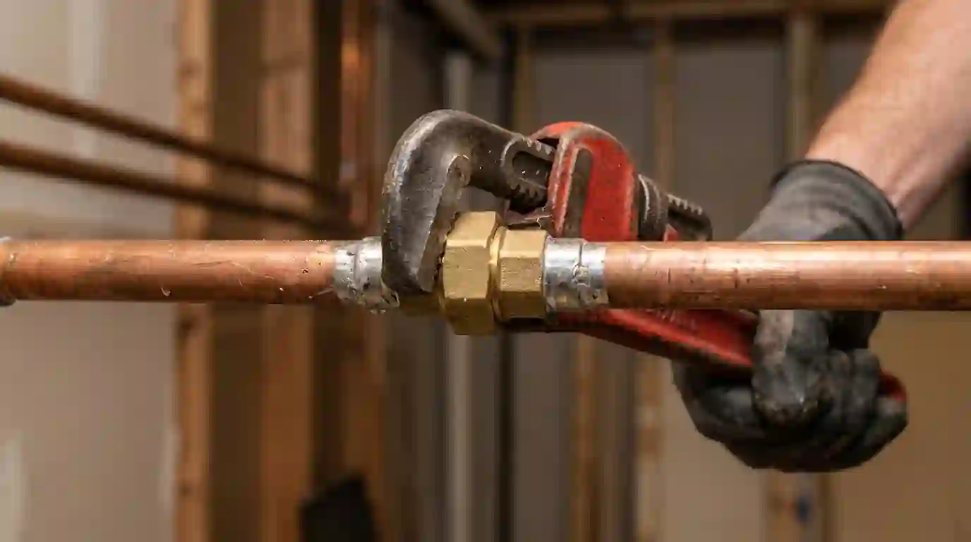Plumbcraft plumber on a job in the Upstate