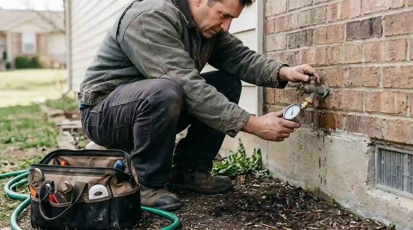 Plumbcraft plumber on a job in the Upstate